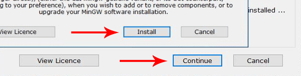 c++ compiler installation step 1
