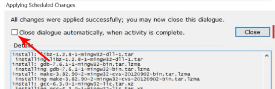 c++ compiler installation step 3