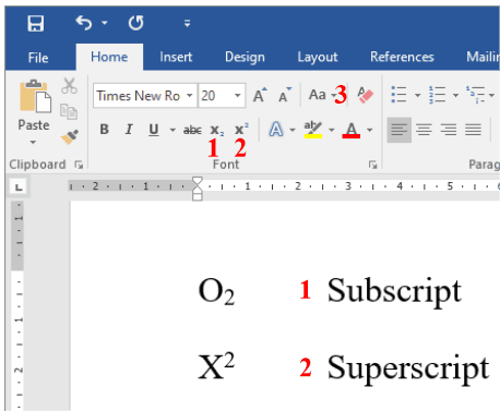 Subscript, Superscript, Change Case in MS Word in Hindi